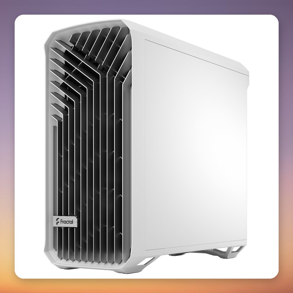 Fractal Design Torrent White TG Clear Tint E-ATX Midi-Tower Case, 5 Fans Included – image 5