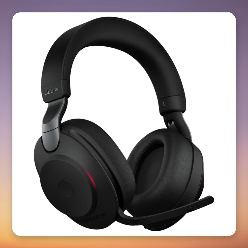 Jabra Evolve2 85 Wireless ANC Headset, MS Teams, USB-A, Desk Stand, Black