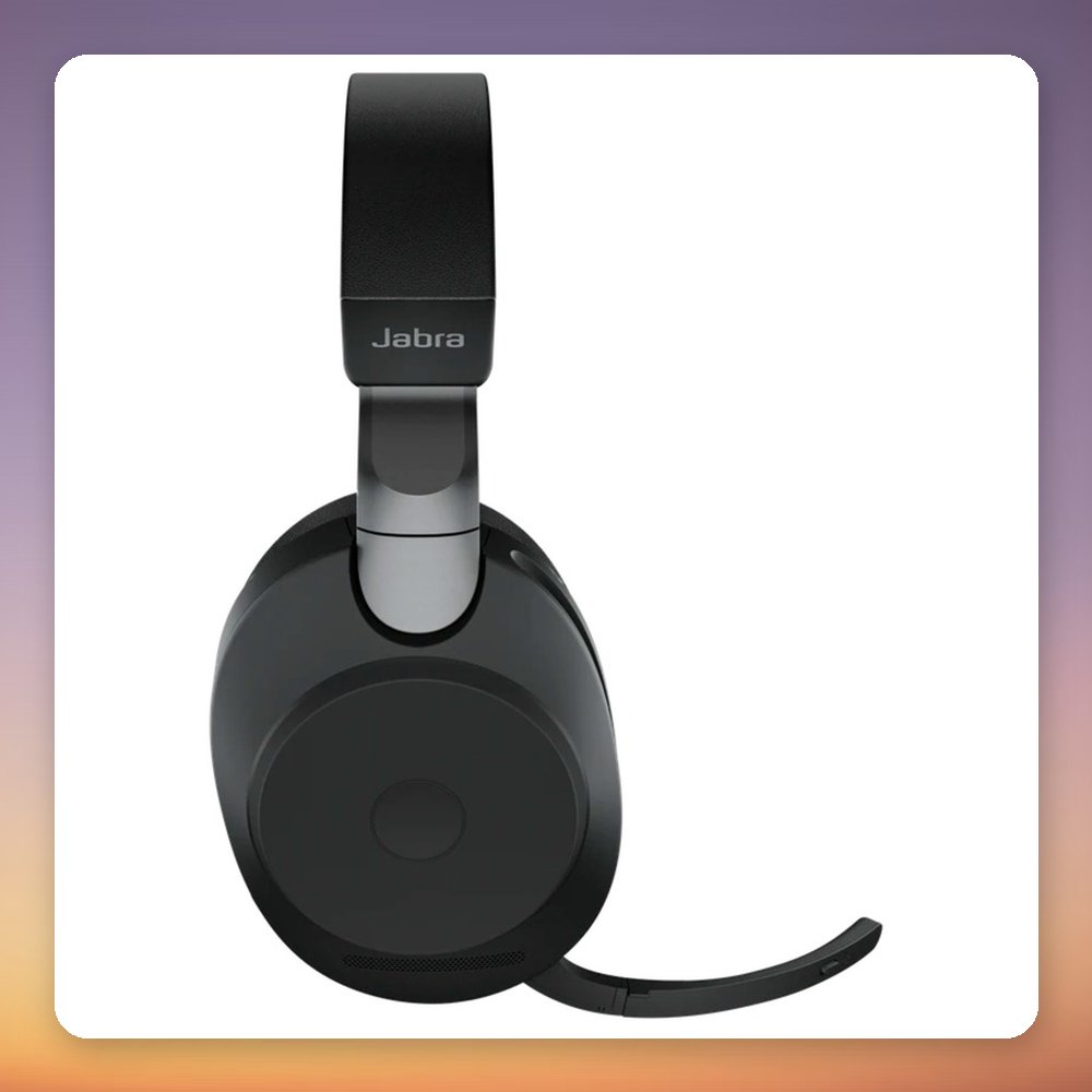 Jabra Evolve2 85 Wireless ANC Headset, MS Teams, USB-A, Desk Stand, Black – image 4