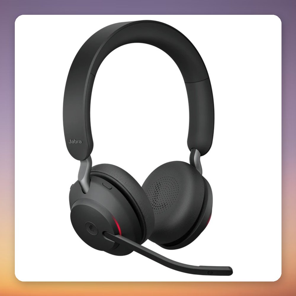 Jabra Evolve2 65 UC Stereo Wireless Headset, USB-C, Black