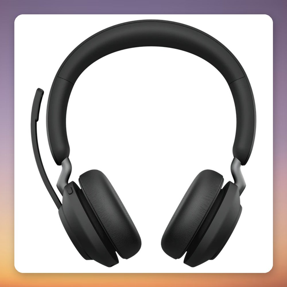 Jabra Evolve2 65 Wireless Stereo Headset, Black, MS Teams, USB-A – image 3