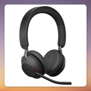 Jabra Evolve2 65 Wireless Stereo Headset, USB-A, Black, UC, with Charging Stand