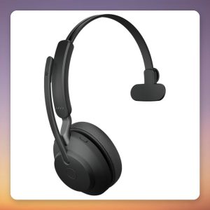 Jabra Evolve2 65 Wireless Mono Headset, Black, MS Teams, USB-A, Charging Stand