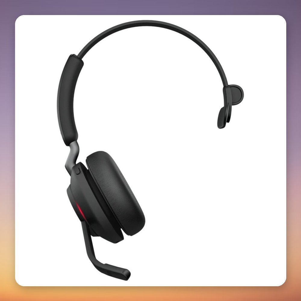Jabra Evolve2 65 Wireless Mono Headset, Black, MS Teams, USB-A, Charging Stand – image 3