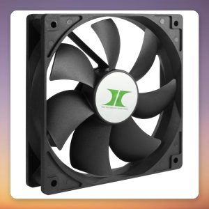Inter-Tech IPC Fan Set 120 mm PWM Case Fans, Black, 3-Pack