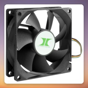 Inter-Tech IPC Fan Set 80 mm PWM Case Fans, Black, 4-Pack