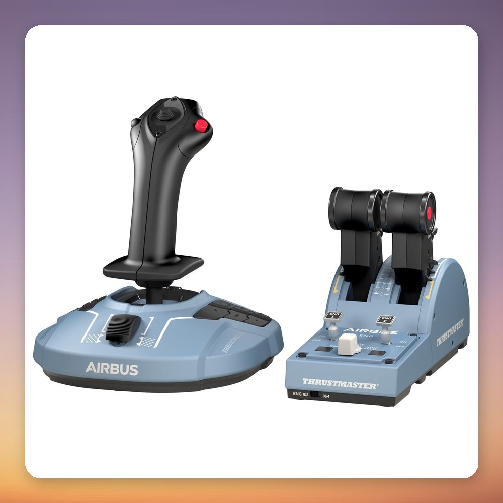 Thrustmaster TCA Officer Pack Airbus Edition Sidestick & Quadrant Flight Sim Set