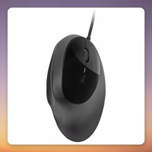 Kensington Pro Fit Ergo Wired Mouse with Wrist Rest, 3200 DPI, Black