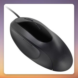 Kensington Pro Fit Ergo Wired Mouse with Wrist Rest, 3200 DPI, Black