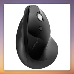 Kensington Pro Fit Ergo Vertical Wireless Mouse, Black, 1600 DPI