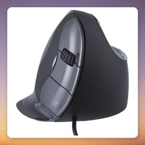 Evoluent VerticalMouse D Small Right-Hand Wired Ergonomic Vertical Mouse, Black