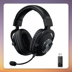 Logitech G PRO X LIGHTSPEED Wireless Gaming Headset, Black, 7.1 Virtual Surround