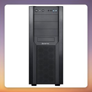 Chieftec CW-01B-OP ATX Midi-Tower Case, Black, Mesh Front, 7 Drive Bays