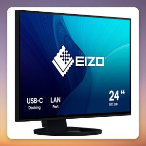 Eizo FlexScan EV2495-BK 24.1" WUXGA IPS Monitor, USB-C 70W, Black