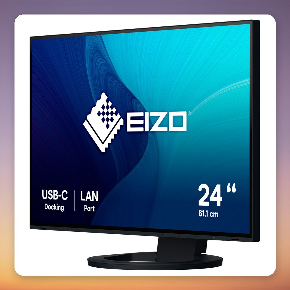 Eizo FlexScan EV2495-BK 24.1" WUXGA IPS Monitor, USB-C 70W, Black – image 3