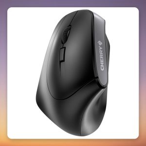 Cherry MW 4500 Left 45° Vertical Wireless Mouse for Left-Handers, Black