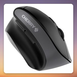 Cherry MW 4500 Left 45° Vertical Wireless Mouse for Left-Handers, Black