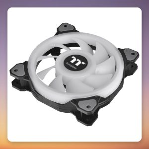 Thermaltake Riing Quad 12 RGB 120 mm PWM Fan, TT Premium Edition, Black, Single Pack