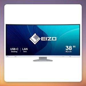 Eizo FlexScan EV3895-WT 37.5 Inch QHD+ 3840×1600 IPS Curved Monitor, White, USB-C 85W