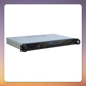 Inter-Tech 1U K-125L Mini-ITX 1U Rack Server Case, Black