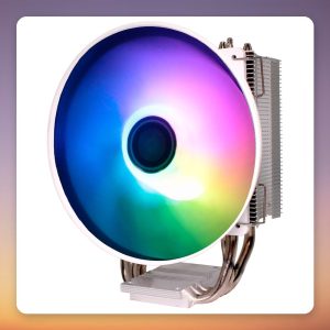 Xilence M403PRO.W.ARGB 120 mm Single Tower CPU Cooler, White, 150W TDP