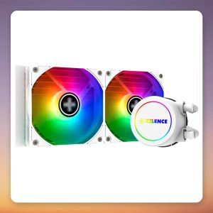 Xilence LiQuRizer LQ240.W.ARGB 240 mm AIO Liquid CPU Cooler, White, ARGB