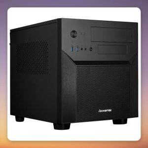 Chieftec CI-02B-OP Mesh Series Micro-ATX Cube Case, Black