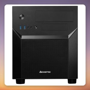 Chieftec CI-02B-OP Mesh Series Micro-ATX Cube Case, Black