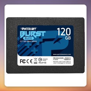 Patriot Burst Elite 120 GB SATA SSD 2.5″, 450 MB/s Read, QLC
