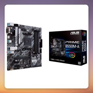 Asus PRIME B550M-A/CSM AM4 B550 Micro ATX Motherboard, DDR4, Dual M.2