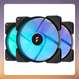 Fractal Design Aspect 14 RGB PWM 140 mm Case Fans, Black Frame, 3-Pack