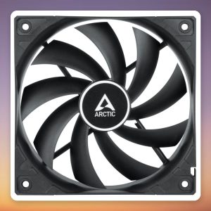 Arctic F12 PWM PST 120 mm Case Fan, Black, 230-1350 RPM, FDB