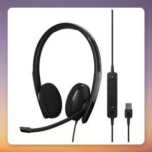 EPOS ADAPT 160 USB II Wired Stereo On-Ear Headset, Black, USB