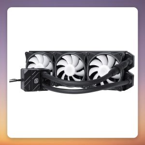 Alphacool Eisbär Pro Aurora 360 mm AIO Liquid CPU Cooler, 3x 120 mm ARGB Fans, Black
