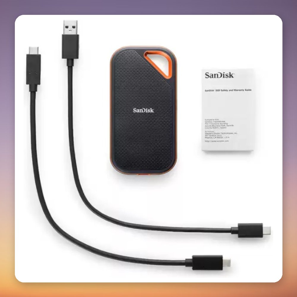 SanDisk Extreme PRO Portable SSD V2 4 TB USB 3.2 Gen 2x2, 2,000 MB/s – image 3