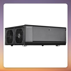 Silverstone Gandia GD10B HTPC Case, ATX, Black, 3x 120 mm Fans