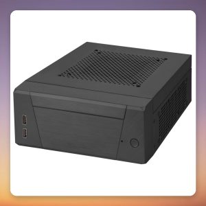 Silverstone MILO ML10 Mini-ITX HTPC Case, Black, 2.8 L, External PSU