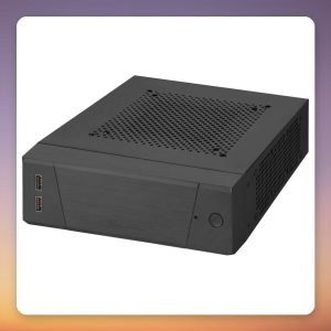 Silverstone MILO ML10 Mini-ITX HTPC Case, Black, 2.8 L, External PSU