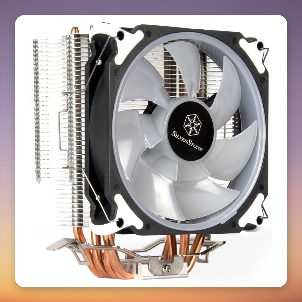 SilverStone AR12 RGB 120 mm Single Tower CPU Cooler with 4 Heatpipes – image 3