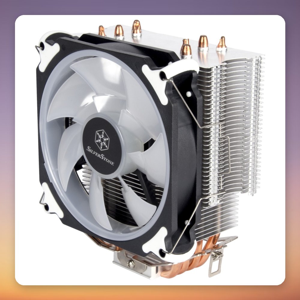 SilverStone AR12 RGB 120 mm Single Tower CPU Cooler with 4 Heatpipes – image 5