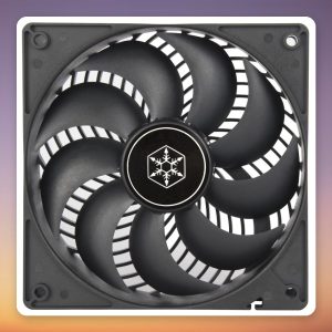 SilverStone AP120I 120 mm Case Fan, Black, 1350 RPM, 18 dB, 3-pin