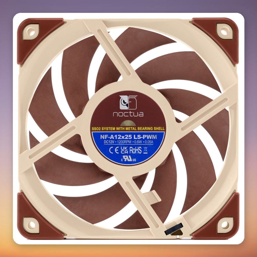 Noctua NF-A12x25 LS-PWM 120 mm Case Fan, 900-1,200 RPM, 4-Pin PWM – image 3