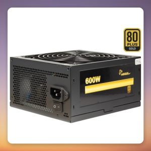 Inter-Tech Argus GPS-600 600W 80 PLUS Gold ATX PSU, Non-Modular, Black