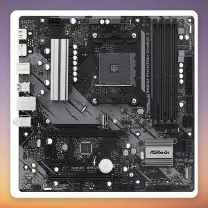 ASRock B550M Phantom Gaming 4 AM4 Micro-ATX Motherboard, AMD B550, DDR4