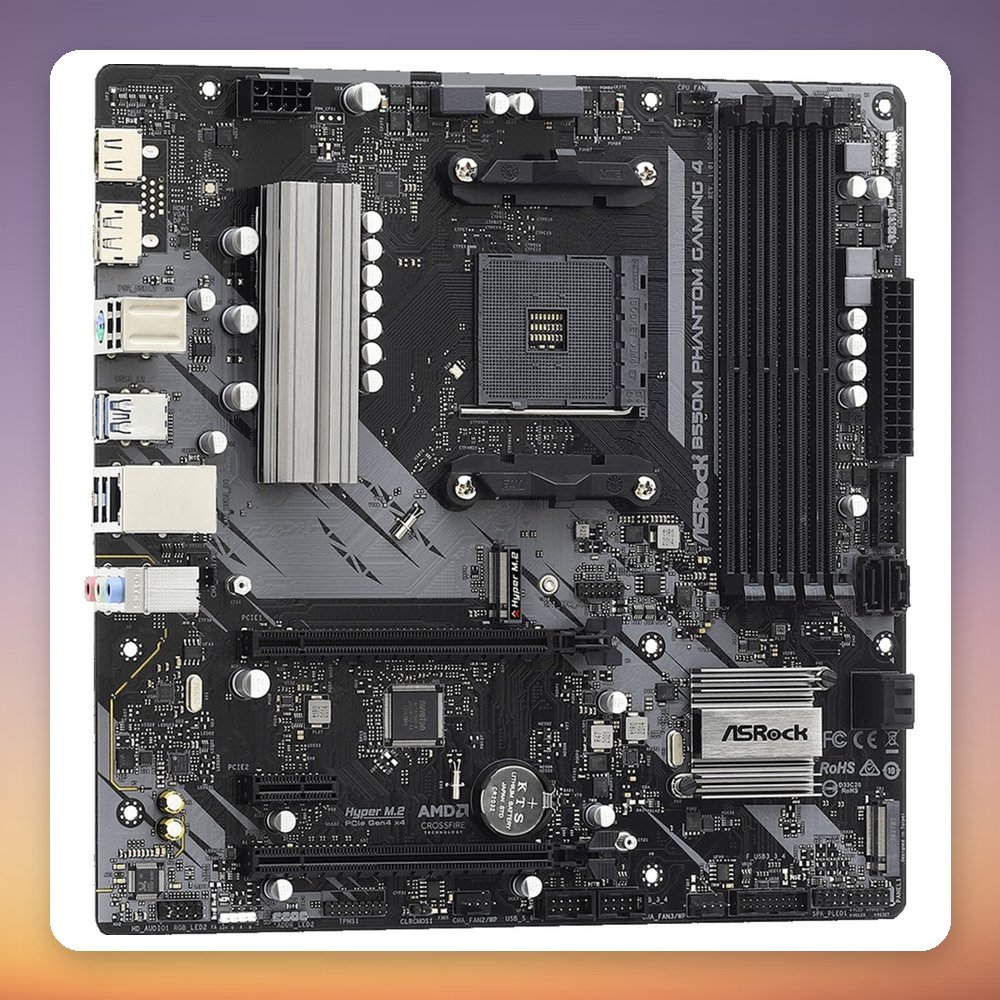 ASRock B550M Phantom Gaming 4 AM4 Micro-ATX Motherboard, AMD B550, DDR4 – image 3