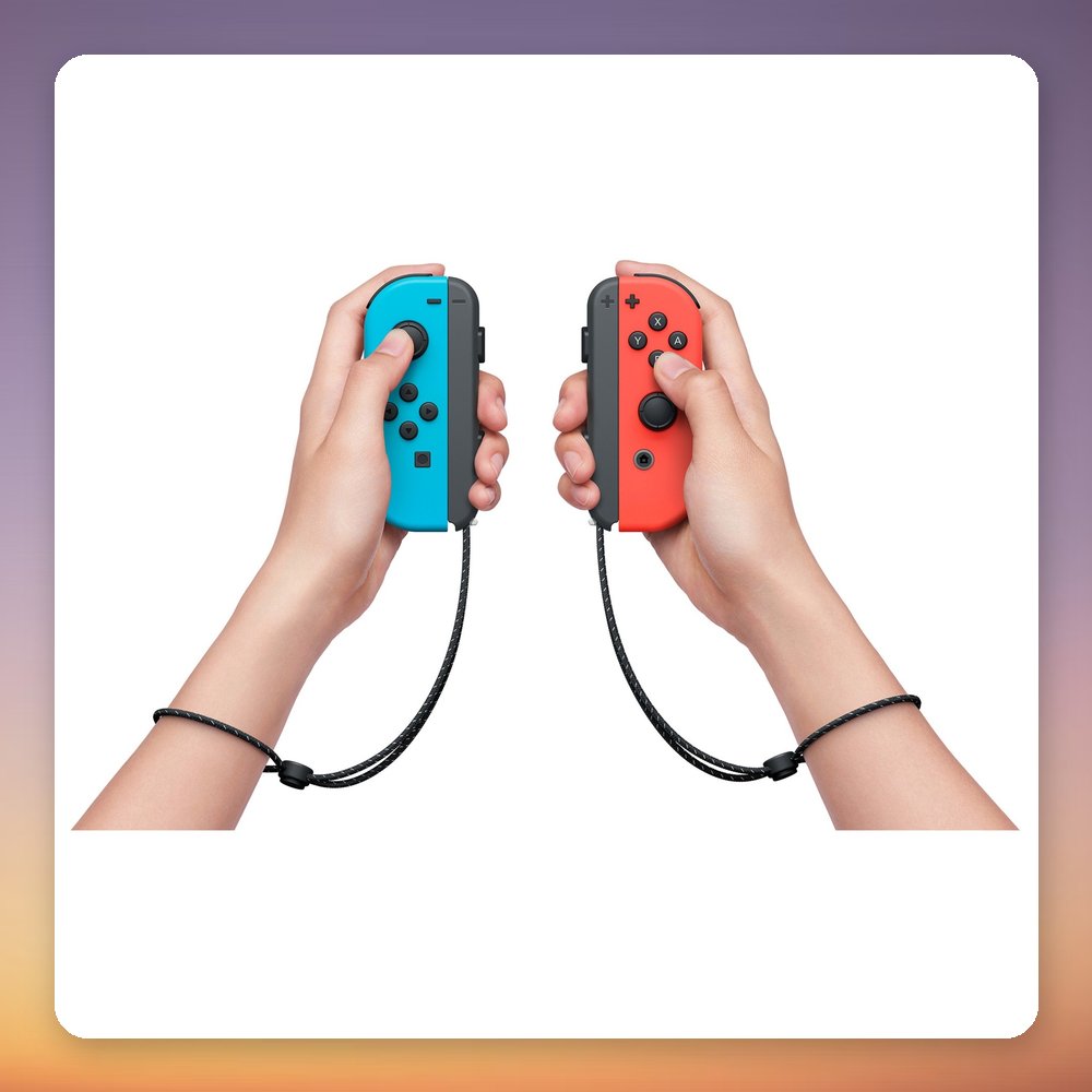 Nintendo Switch OLED Model 64 GB Handheld Console, Neon Red/Neon Blue – image 4