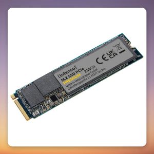 Intenso Premium 250 GB M.2 2280 NVMe SSD, PCIe 3.0 x4, 2,100 MB/s