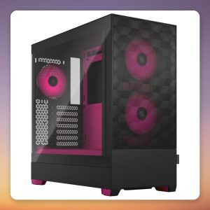Fractal Design Pop Air RGB Magenta Core TG Clear Tint ATX Mid-Tower Case, Black/Magenta