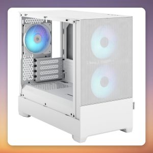 Fractal Design Pop Mini Air RGB White TG Clear Tint mATX Case, White