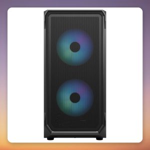 Fractal Design Focus 2 RGB Black TG Clear Tint ATX Mid Tower Case, Black